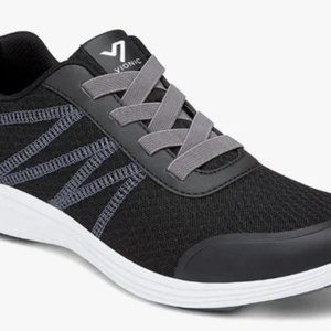 Vionic Black Shay Mesh Gore-Lace Sneakers Size 9